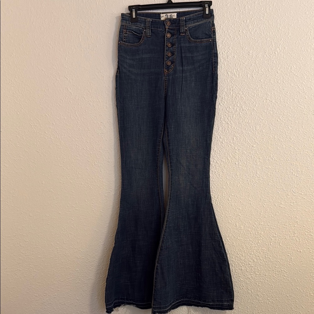 Free People Indigo Flare Jeans